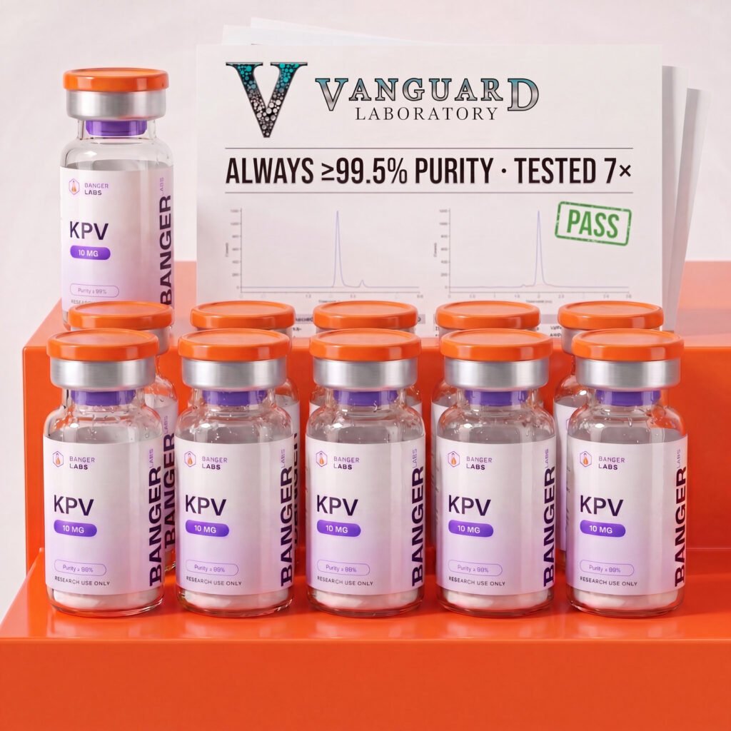 KPV Full Kit (10 Vials) — 40% Off 10mg — Vanguard Laboratory Certificate of Analysis, ≥99.5% purity