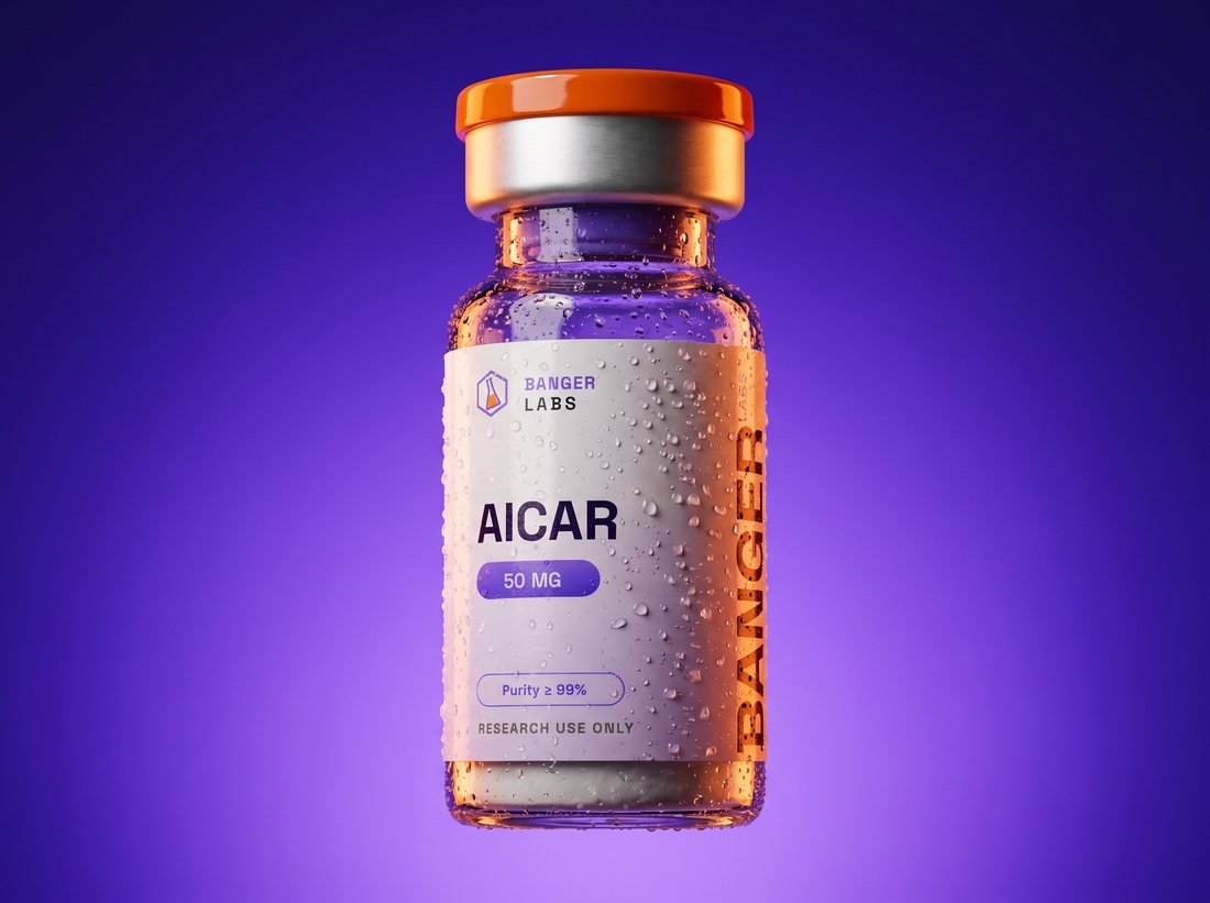 AICAR vial — research-grade detail