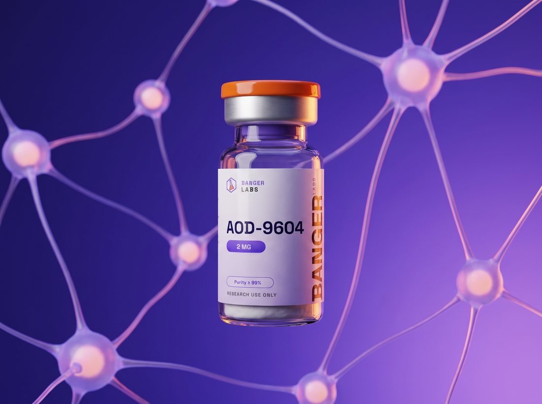 AOD-9604 — receptor & cell-signaling research illustration