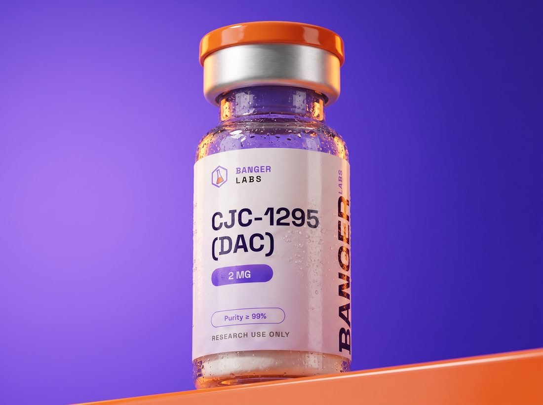 CJC-1295 with DAC vial — research-grade detail