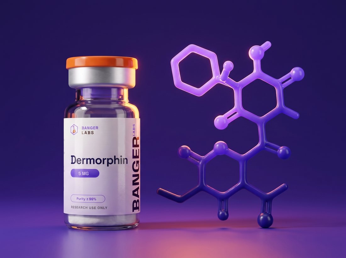 Dermorphin — molecular structure (research illustration)