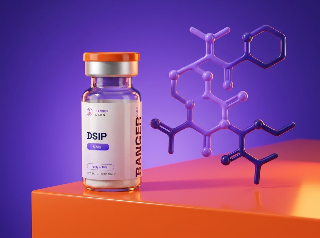 DSIP — molecular structure (research illustration)