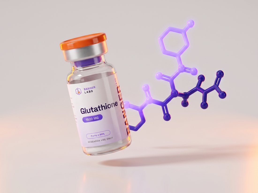 Glutathione — molecular structure (research illustration)