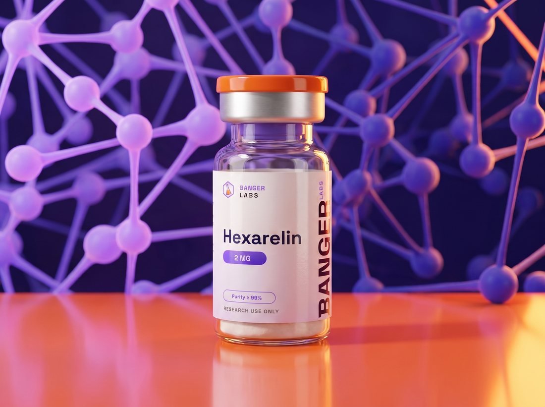 Hexarelin — receptor & cell-signaling research illustration