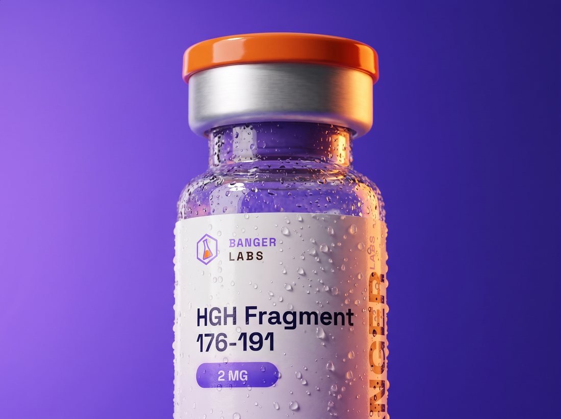 HGH Fragment 176-191 vial — research-grade detail