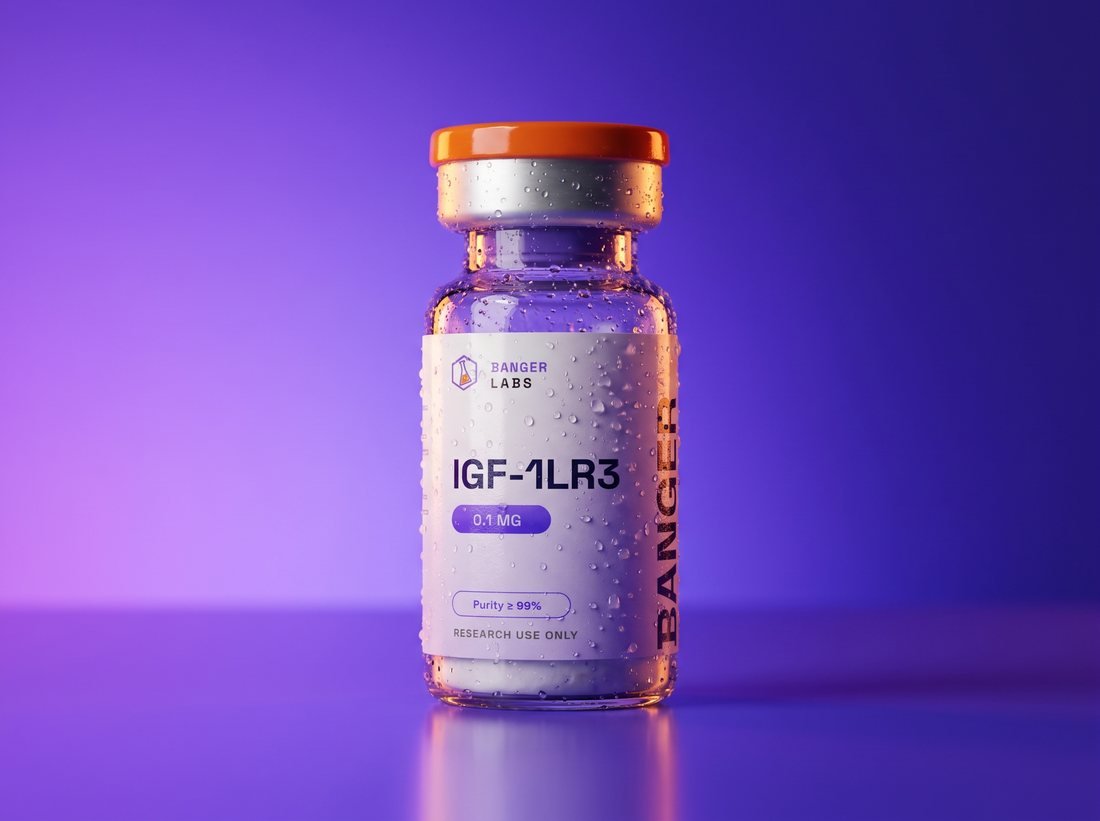 IGF-1 LR3 vial — research-grade detail