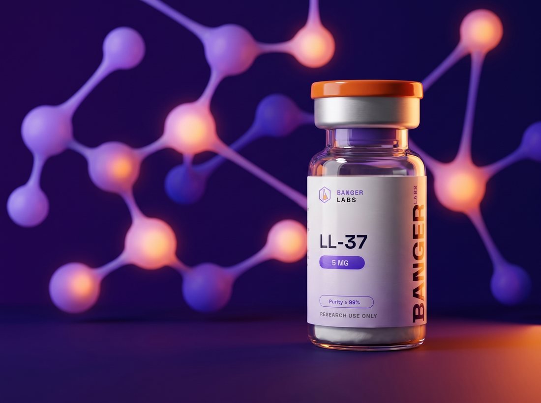 LL-37 — receptor & cell-signaling research illustration
