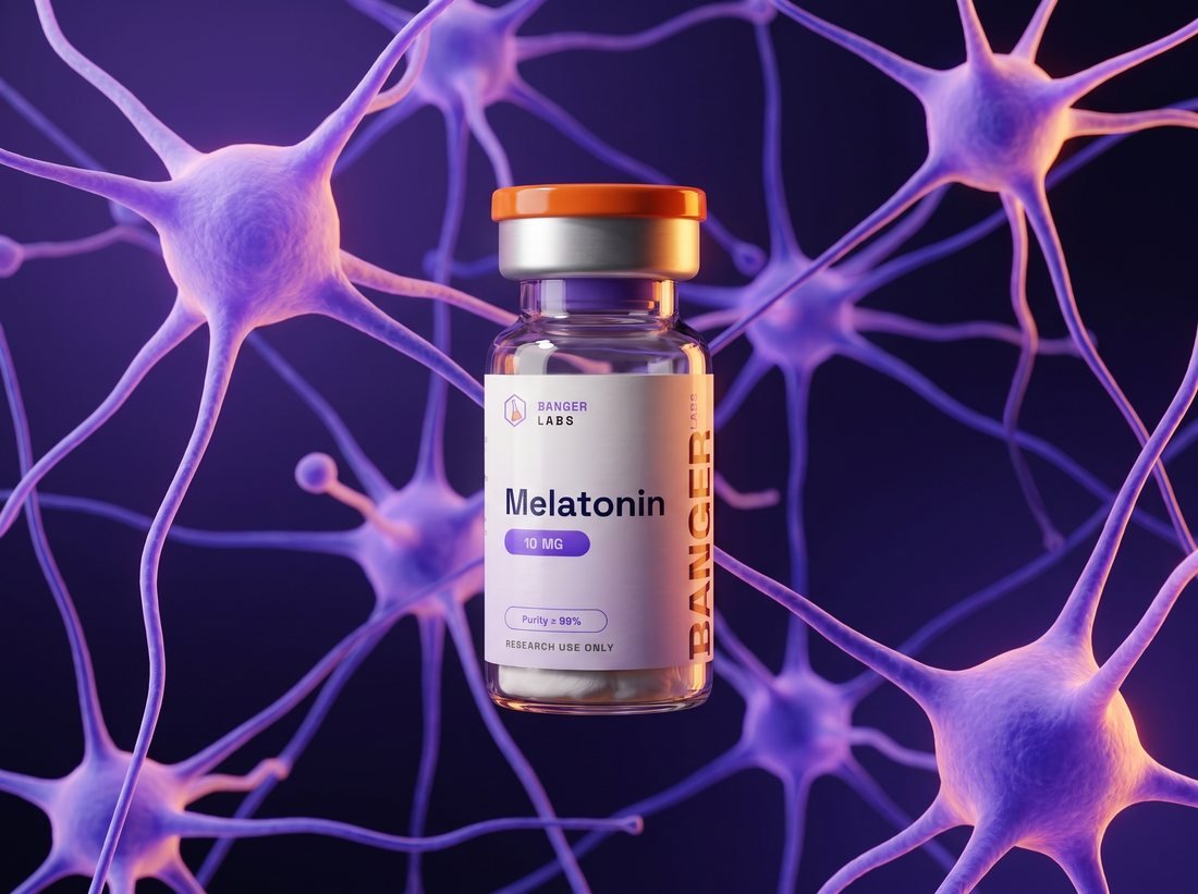 Melatonin — receptor & cell-signaling research illustration