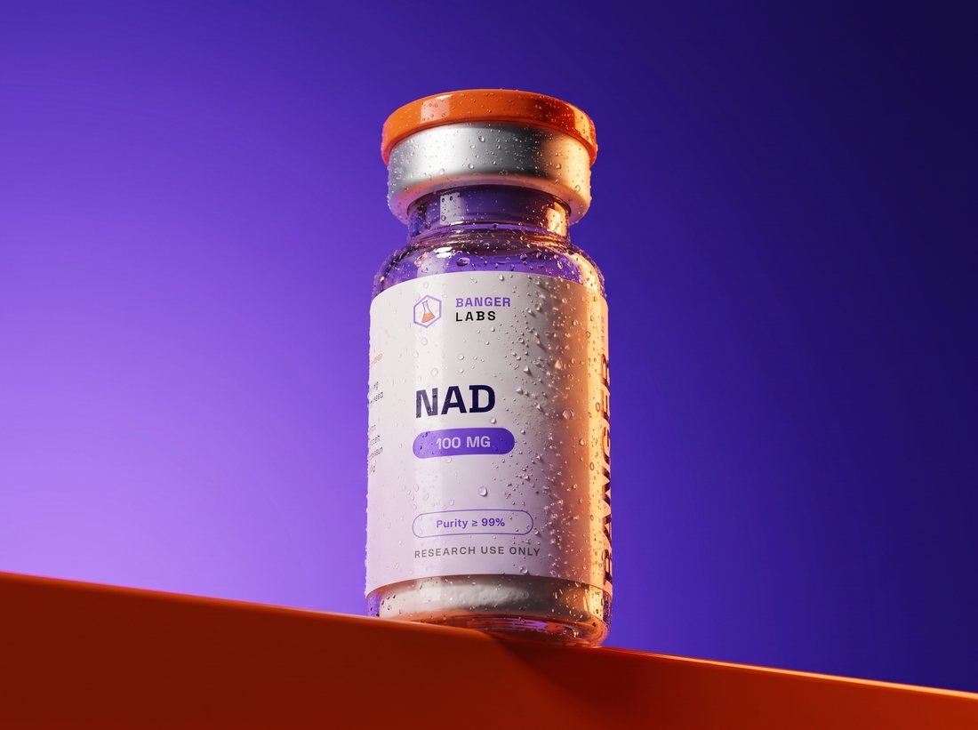 NAD+ vial — research-grade detail