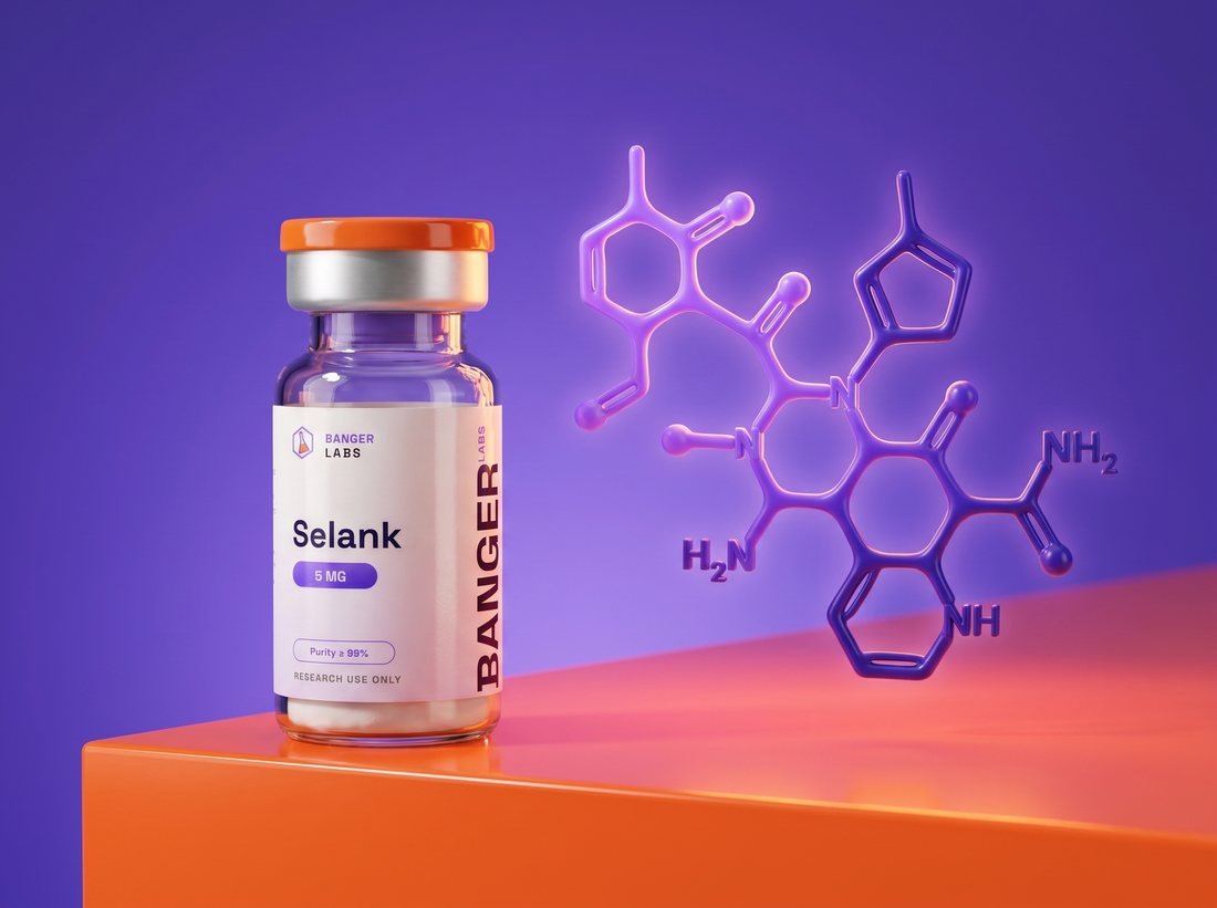 Selank — molecular structure (research illustration)
