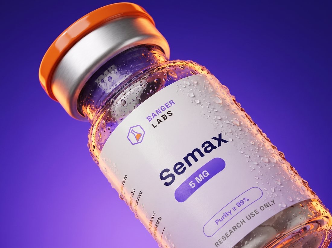 Semax vial — research-grade detail