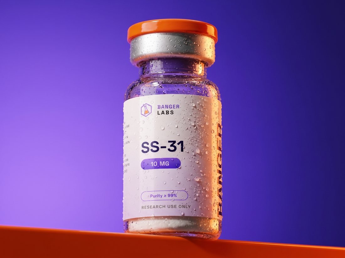 SS-31 vial — research-grade detail