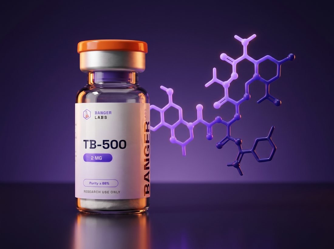 TB-500 — molecular structure (research illustration)