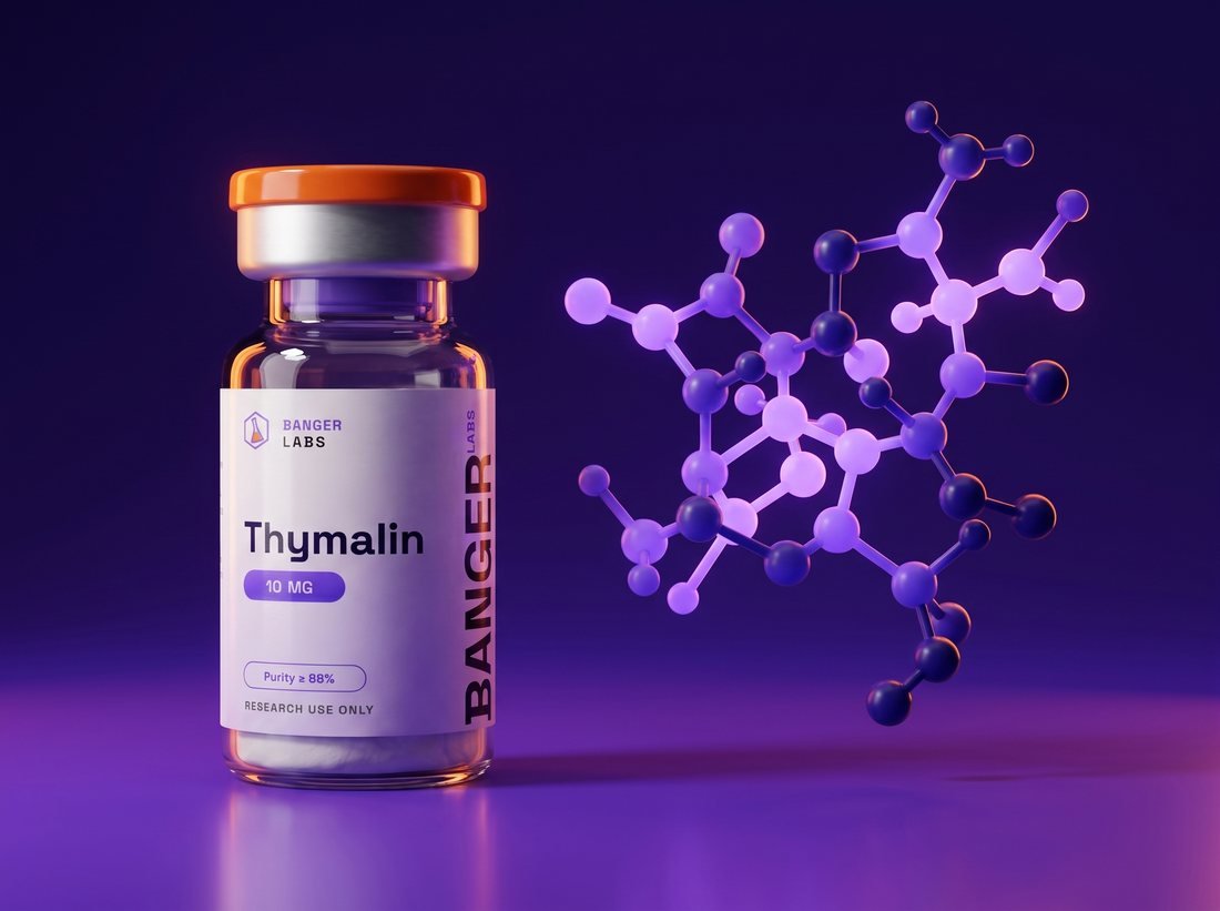 Thymalin — molecular structure (research illustration)